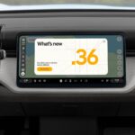 Rivian Ghostbusters Halloween update Ecto-R2 message on R2 center display, software 2026.36